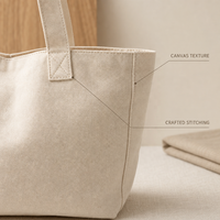 Sac fourre-tout en toile recyclée robuste, personnalisé avec impression offset, à longues poignées, extra large, en coton uni avec motif lettres, vente en gros