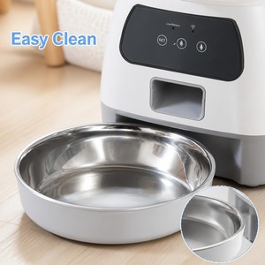Distributeur de nourriture pour animaux de compagnie programmable, 3,5 L, double alimentation, mémoire en cas de panne de courant, pour l'alimentation des chats en extérieur pendant les vacances - Product Image 4