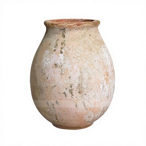 Macetas de Cerámica Modernas ATLANTIS OLD WHITE AN695H74 para Jardín, Cerámica Premium para Decoración de Interiores y Exteriores - Product Image 1