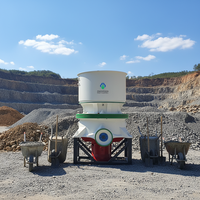 Trituradora de Cono Hidráulica Zhongxin Serie DP 100T/H (Mineral de Hierro/Oro) con Control PLC, a Prueba de Polvo, Bajo Mantenimiento y Fácil Operación