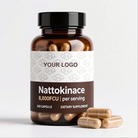 Capsules de Nattokinase pour la santé cardiaque et vasculaire des adultes et stimulant de la production d'énergie