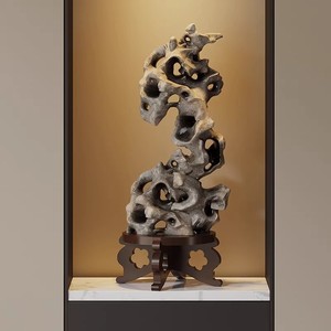 Bamboo flower <b>pot</b> stand, base for pothos and <b>succulents</b>, movable flower stand, multi-functional base for strange stones and - Product Image 5