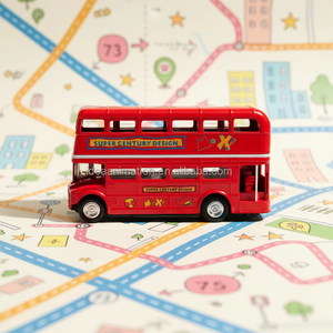 Modellino Unico di Autobus Stile Londinese in Scala 1:72, Autobus Scolastico Elettrico Personalizzato in Metallo Pressofuso - Product Image 4