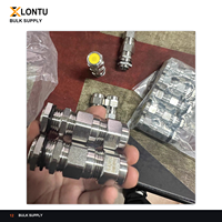LONTU Gepanzerte Kabelverschraubung BDM-S-G 316L Edelstahl Ex Db IIC Gb IP68 für Bergbauausrüstung Anschlussdose Industrielle Standortnutzung
