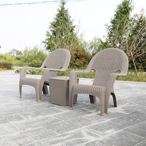 Patio uso Balcón de Sol de plástico de dos sillas de playa con una pequeña <span class=keywords><strong>mesa</strong></span> - Product Image 5