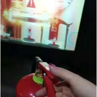 Simulateur interactif d'extincteur 3D VR avec télécommande, projection murale interactive, simulateur de formation sur l'utilisation d'un extincteur