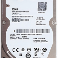 Disque dur SATA 2,5 pouces ST500LM021 500 Go 7200 tr/min pour ordinateur portable, stockage interne fin 6 Gbit/s, fournisseur en gros