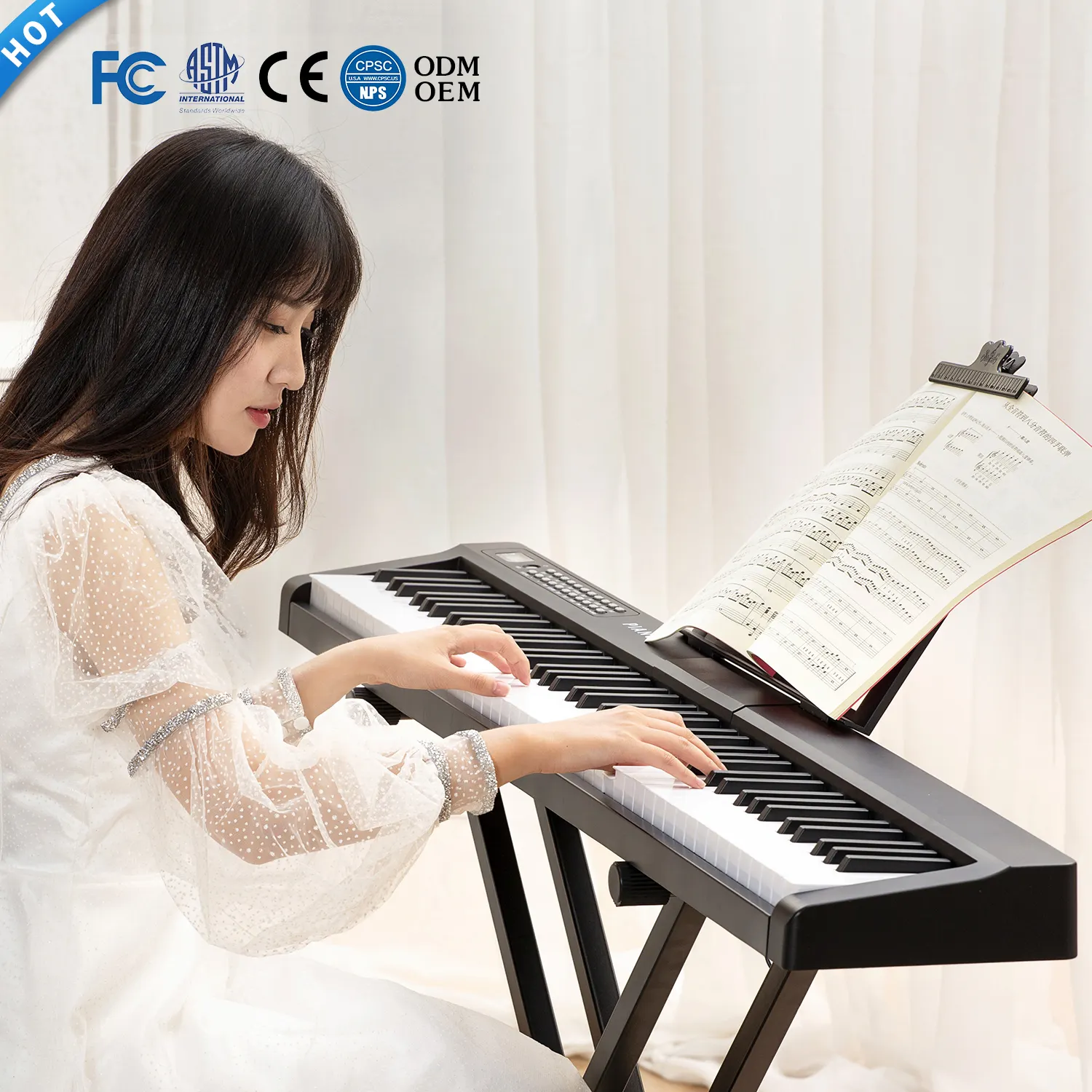 Midi Điện Tử Di Động Teclado De Music Midi 88 Phím Đàn Piano Điện Tử Có Trọng Lượng