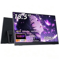 Moniteur portable 18,5 pouces 1920*1080P 60Hz avec USB Type-C pour ordinateur portable, double écran, triple écran - Vente chaude