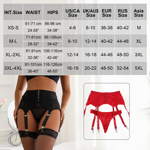 XL/3XL/5XL Ropa interior femenina de tamaño Queen personalizada Conjunto de dos piezas Lencería sexy para mujer y liguero con Tirantes ajustables Elas - Product Image 2