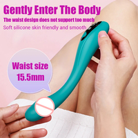 Vibromasseur sans fil japonais pour femmes, baguette de massage clitoridienne, vibromasseur électrique bleu pour point G, jouet sexuel féminin
