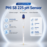Électrode de capteur de pH pour processus de fermentation en biotechnologie, analytique, autoclavable, stérilisable à la vapeur, personnalisable OEM ODM