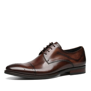 Nouvelle tendance : Chaussures en cuir brillant pour homme, style sportif britannique, décontractées à lacets, pour l'automne et l'hiver - Product Image 5