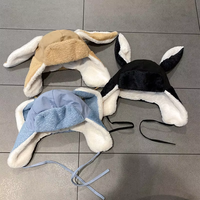 Personnalisé Chaud Lapin Mignon Lei Feng Chapeau Ushanka Nouveaux Chapeaux pour Adulte Hiver Senior À La Mode Velours Épaissie Oreille Protection Tricoté Chapeau