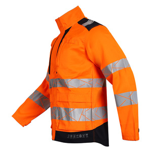 Uniformes de vêtements de travail de construction de <span class=keywords><strong>sécurité</strong></span> réfléchissants haute visibilité pour hommes <span class=keywords><strong>Veste</strong></span> extensible de <span class=keywords><strong>sécurité</strong></span> ignifuge - Product Image 5