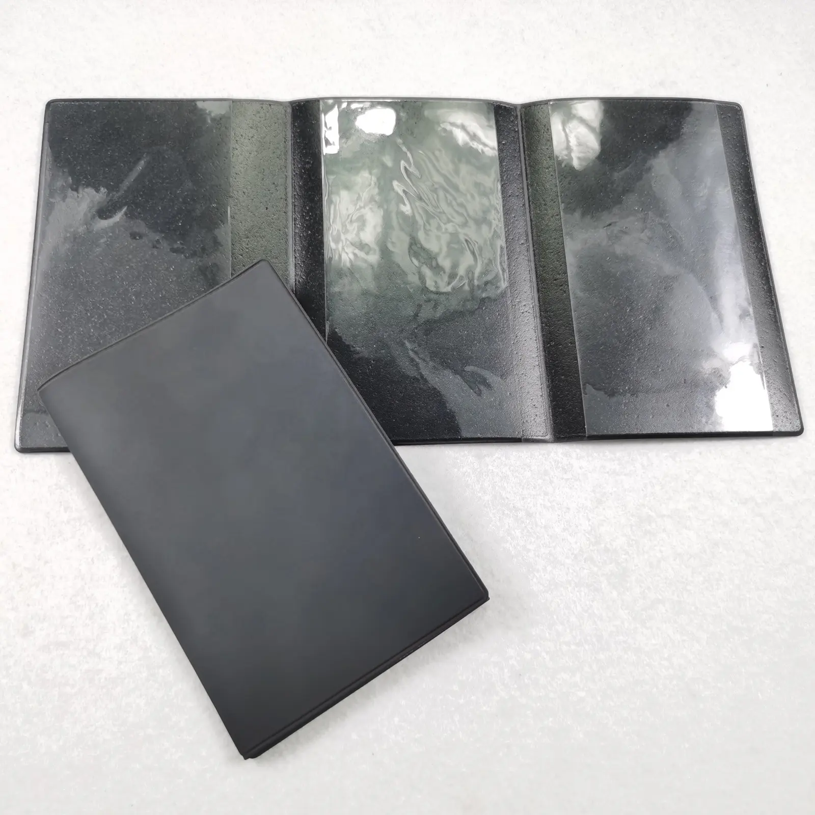 사용자 정의 인쇄 플라스틱 3 접는 운전 라이센스 홀더, 자동 종이 지갑, 자동차 종이 지갑
