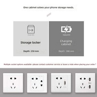 Armoire de rangement verrouillable en acier inoxydable, casier à compartiments pour téléphones portables destiné au personnel scolaire, armoire sécurisée pour documents