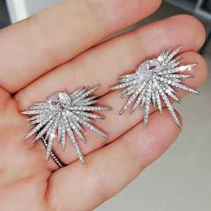 Pendientes de Cristal con Diseño de Gota para Mujer, Elegantes y Modernos, para Uso Diario o Fiestas - Product Image 1