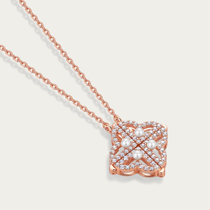 Collier magnétique en perles en forme de cœur double face S925 pour femmes - Product Image 2