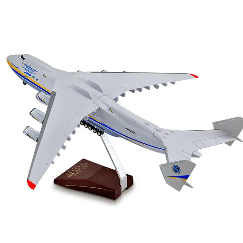 アントノフ225 MRIYA飛行機モデルウクライナ塗装プレミアムレジン42CM1: 200航空大型AN-225お土産飛行機モデルキット