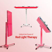 Support de sol en aluminium de qualité médicale, réglable en hauteur, rotatif à 360°, pour thérapie par lumière rouge électrique télécommandée