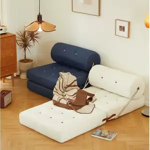 Sofa tunggal lipat tidur, nyaman dan serbaguna ruang tamu Modular tempat tidur Tatami