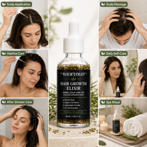 Elixir Capilar Orgánico con Hierbas, Queratina y Aceite <span class=keywords><strong>de</strong></span> Coco, Aceite <span class=keywords><strong>de</strong></span> Árbol <span class=keywords><strong>de</strong></span> Té para el Crecimiento del Cabello, Tratamiento Anticaída y Suavizante - Product Image 3