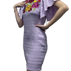 Vestido Elegante Nuevo con Detalle Elástico Bordado a Mano Vintage para Fiestas - Product Image 2