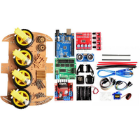 Smart Car Kit 4WD/pista DIY kit/placa de desarrollo/Chasis de coche/programación