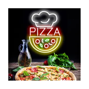 Remote control Custom LED Neon Sign Pizza Personalized LED Sign Night Light Shop Pub Restaurant Wall Home Decor