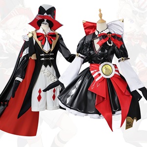 Disfraz de Cosplay de Lynette Magician Lyney de <span class=keywords><strong>Genshin</strong></span> Impact al por Mayor, Peluca, Traje de Juego, Vestido Elegante, Atuendo para Fiesta de Halloween - Product Image 3