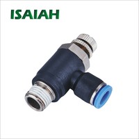 ISAIAH – Vanne de régulation de débit d'air à prix d'usine, raccords pneumatiques à filetage parallèle pour le contrôle de la vitesse de débit 0-1,0 MPa 1,5 MPa ISO