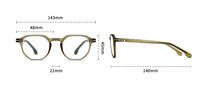 Lunettes d'ordinateur anti-lumière bleue, monture pleine en acétate et TR, avec verres et étuis – Vente en gros