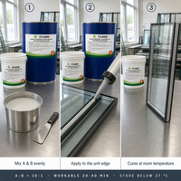 Scellant silicone neutre à durcissement à l'humidité, résistant à la corrosion, scellant pour l'étanchéité aux intempéries, adhère au verre, à la pierre, à l'aluminium, aux portes et aux fenêtres, imperméable