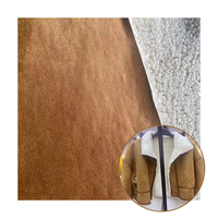 Cuir de luxe Faux daim cuir tissu micropolaire daim cuir tissu usine personnalisée pour veste chaude imperméable coupe-vent