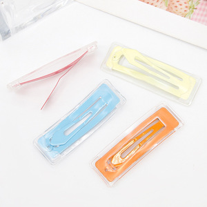 กิ๊บติดผมพลาสติกใสทรงสี่เหลี่ยมสีลูกกวาด 12 ซม. กิ๊บติดผมอเนกประสงค์สำหรับใช้ประจำวัน - Product Image 4