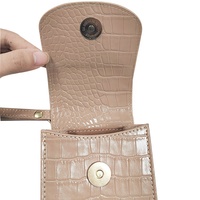 Kunden spezifische hand gefertigte Leder Geldbörse Crocodile Grain Mini Cross-Body Handy Geldbörse