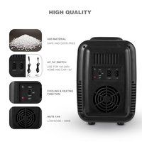 Mini-réfrigérateur portable de luxe compact 4L avec éclairage LED 6 points, commande tactile, alimentation 12V DC / 220V AC – Nouveau modèle très demandé