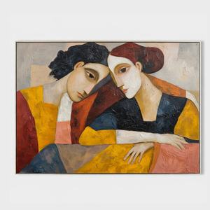 Peinture à l'huile texturée réaliste et chaude, personnalisée en gros, style impasto, peinte à la main, neutre et douce, pour la décoration intérieure et l'art mural. - Product Image 5