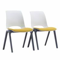 Nouvelle chaise de bureau moderne empilable en plastique avec certificat, chaise de visiteur en plastique moderne