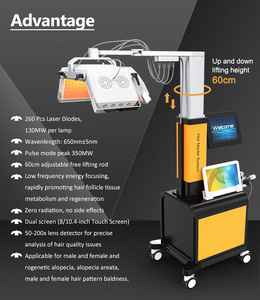 Máquina de Cuidado Capilar 6 en 1 para Salón de Belleza, Escáner de Cuero Cabelludo, Detector de Folículos y Tratamiento para el Crecimiento del Cabello - Product Image 4