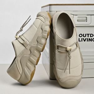 Calzado Masculino Más Vendido con Puntera de Acero, de Cuero, con Cordones, Retro, Ligero, Transpirable, Antideslizante, con Suela Blanda y Entresuela Compuesta - Product Image 2