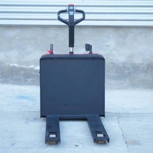 Chariot élévateur électrique compact rouge avec moteur et panneau de commande - Product Image 3