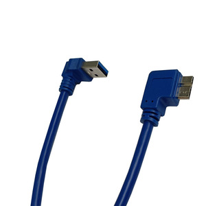 Cable de datos USB 3.0 de ángulo recto, transmisión de alta velocidad de A a Micro B para disco duro externo - Product Image 2