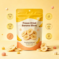 Tranches de bananes lyophilisées FD sans sucre de haute qualité
