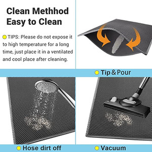 <b>Cat</b> <b>Litter</b> Mat <b>Litter</b> <b>Box</b> Mat Honeycomb Double Layer Trapping Design Waterproof Urine Proof Kitty <b>Litter</b> Mat - Product Image 3