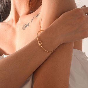 European American Simple Heart Trendy Versatile Multi-Color Knot Bracelet Manufacturer's Best-Selling <b>Copper</b> <b>Jewelry</b> - Product Image 1