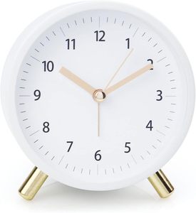 Đồng hồ bàn kim loại tối giản trang trí nhà sinh viên thức dậy Đồng Hồ Báo Thức Màu Xanh Lá Cây với đèn nền mini đồng hồ bàn nhỏ tùy chỉnh - Product Image 6