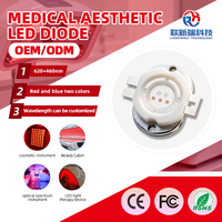 Diode LED COB bicolore rouge-bleu 460nm 620nm 5W haute puissance pour instrument de beauté, spectromètre et dispositif thérapeutique