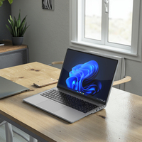 Ordinateur portable Amdox AMD Ultraslim en métal 16'' avec nouveau clavier anglais, Windows 11/Linux, 16 Go + 512 Go SSD, idéal pour l'école et les cours